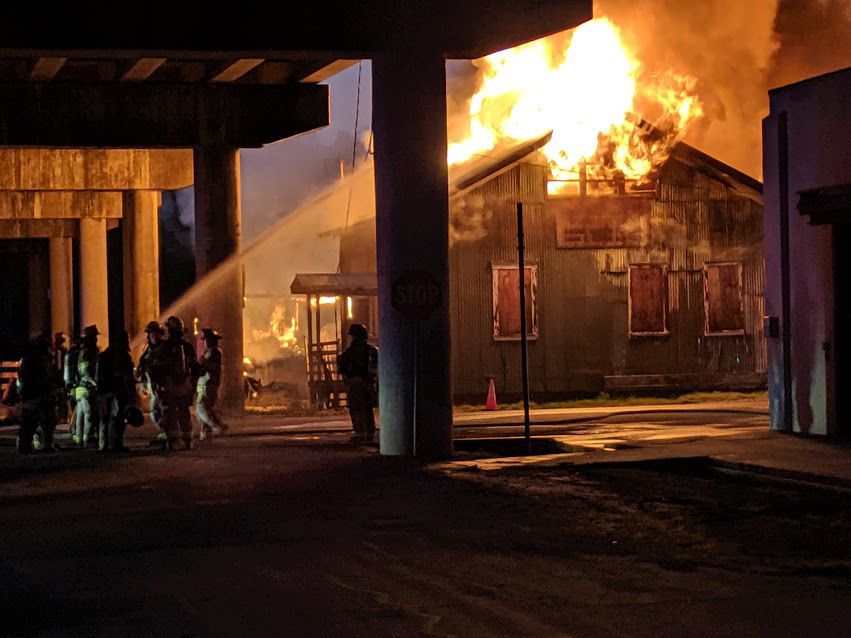 Warehouse fire